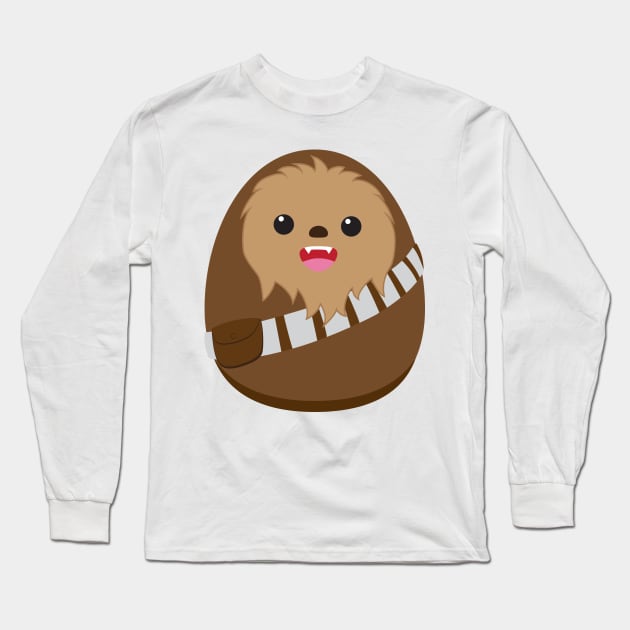 Chew-mochi? maybe Mochi-bacca? Long Sleeve T-Shirt by Schadow-Studio